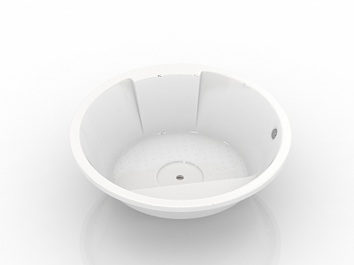 modern bathroom supplies bathtub round shape 3d model