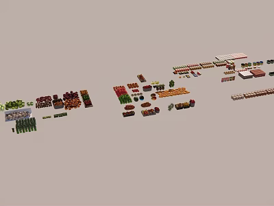 Modern Food 3d model Modern Food 3d model