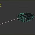 EOTech Tactical Black Weapon Laser Sight Device Emitting Green Laser Beam