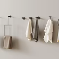 Modern towel rack 3d model