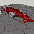 Red Ferrari Race Car with Streamlined Aerodynamic Bodywork and Sponsor Logos