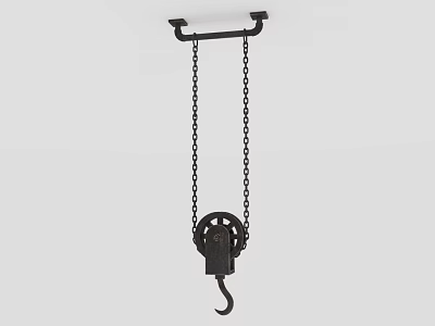 Industrial Equipment Heavy Duty Lifting Tool With Chain Pulley And Hook 3d model
