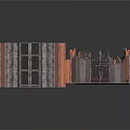 Orange And Black Industrial Equipment With Metal Panels And Support Structures
