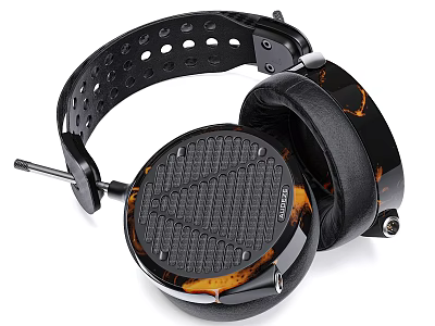 Shure Over Ear Headphones With Textured Earpads And Ventilated Headband Design 3d model