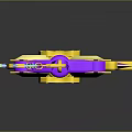 Colorful Decorative Magic Wand With Purple Pink Yellow Stars And Star Top