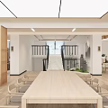 Spacious Bright Modern Leisure Area With Green Yoga Mats Wooden Floors And Long Benches