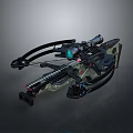 Crossbow Mechanical Crossbow Shift Bow and Arrow Shoot Far Equipment Weapons High-tech Crossbow 3d model