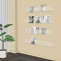 Modern Shelf Bookcase Books 3d model