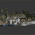 Cave Mountain Cave Realistic 3d model