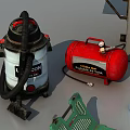 Professional Industrial Equipment Including Table Saw Power Tools Safety Gear And Storage