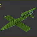 Green Shiny Aircraft Model Equipment With Smooth Surface And Wing Structure