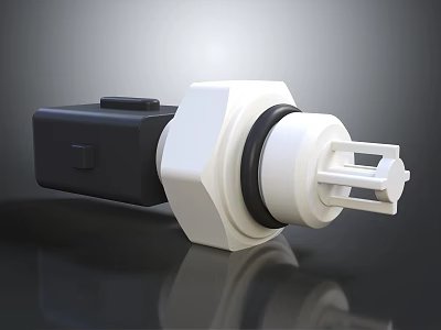 Sleek Modern Switch Panel With White And Black Design For Home Electrical Use 3d model