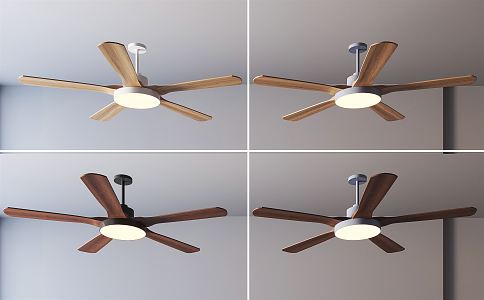 Nordic ceiling fan lamp 3d model