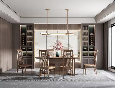 New Chinese Restaurant 3d model