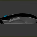 Ergonomic Wireless Gaming Mouse With Blue LED Light Modern Sleek Design For Computer Use