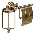 Elegant Brass Bathroom Accessories With Toilet Paper Holder And Tissue Cup Holder