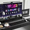 Computer Desktop Computer Laptop Digital Combination Keyboard 3d model