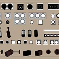Various Styles Downlights And Spotlights In Different Colors For Home Office Use