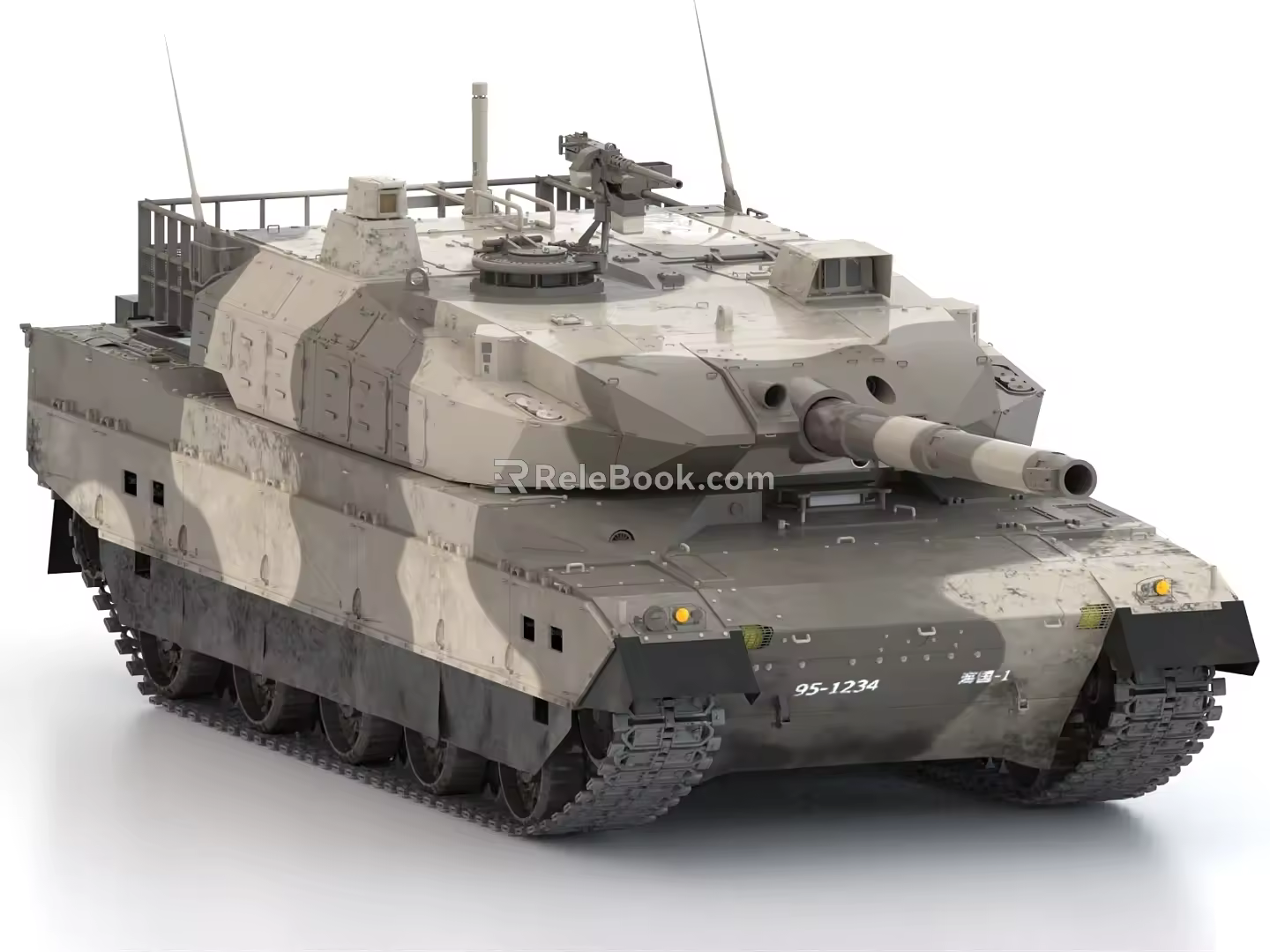 Japanese Tank Type 10 Main Battle Tank 3d model