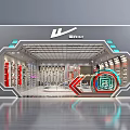 LI-NING Sports Retail Store With Modern Interior Display Shelves And Bright Lighting