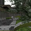 High Rise Residential Complex Planning With Central Courtyard And Entrance Area