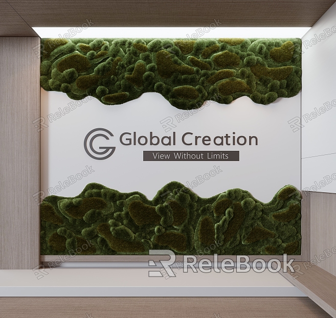 Modern Green Wall model