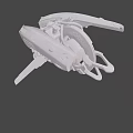 Detailed Grey 3D Fighter Jet Model With Complex Structure Weapon Systems And Design Components