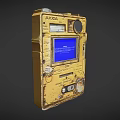 Commercial Equipment Yellow Control Panel with Blue Screen System Status