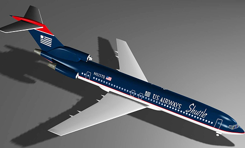 Modern aircraft Boeing American Airlines 3d model