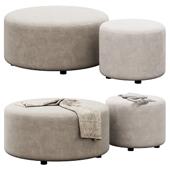 Modern sofa stool 3d model