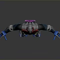 Futuristic Armored Warrior Character With Mythical Creature Inspired Design And Colorful Armor
