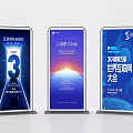 Technology Conference Display Boards Featuring Internet Summit AI Win Win And Energy Themes