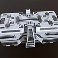 Modern Box Science Fiction Box Crate 3d model
