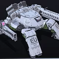 Modern Robot Mechanical Fighter A 3d model