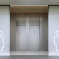 Tech Restroom Facade 3d model