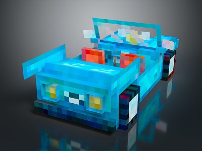 Modern toy car 3d model