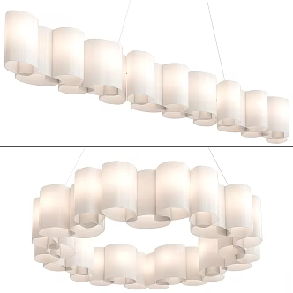 Modern Chandelier Honey Stilnovo 3d model