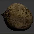Fresh Whole Raw Beetroot with Natural Earthy Texture and Rough Surface