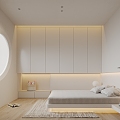 Modern Tatami Bedroom Bedroom 3d model