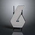 Modern LED Lighting Combination With Geometric Design And Multiple Bulbs On Stand 3d model