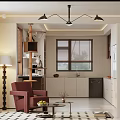 Warm Mid Century Living Dining Room Interior Design With Cat Tree And Comfortable Lounge Chair