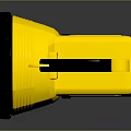 Safety Pro Yellow Flashlight with Black Handle and Sturdy Construction for Outdoor Emergency Use