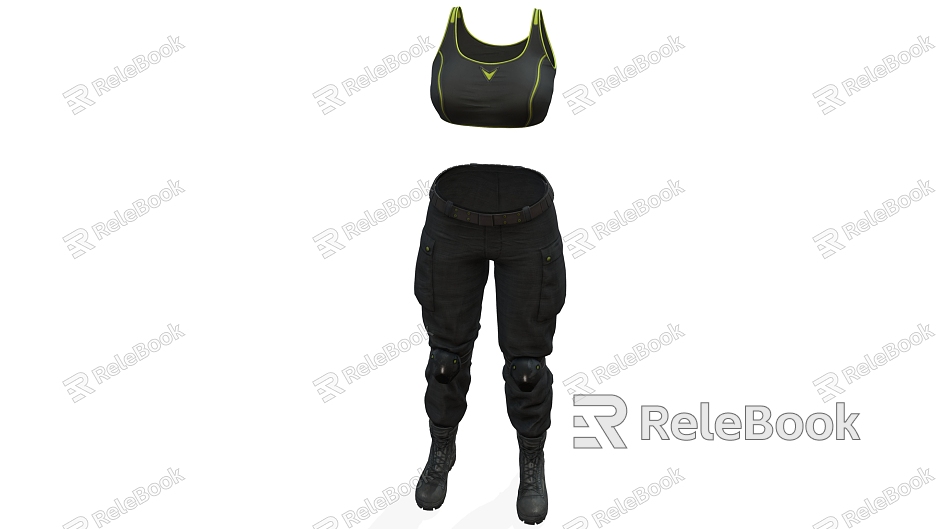 Coil pants sportswear suit vest clothes pants riding boots model