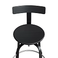 Modern Bar Stools With Metal Frames And Different Colored Seats Design 3d model