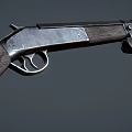 weapon shotgun axe 3d model