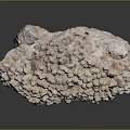 Pinkish White Natural Stone Specimen With Irregular Shape And Shiny Crystal Surface