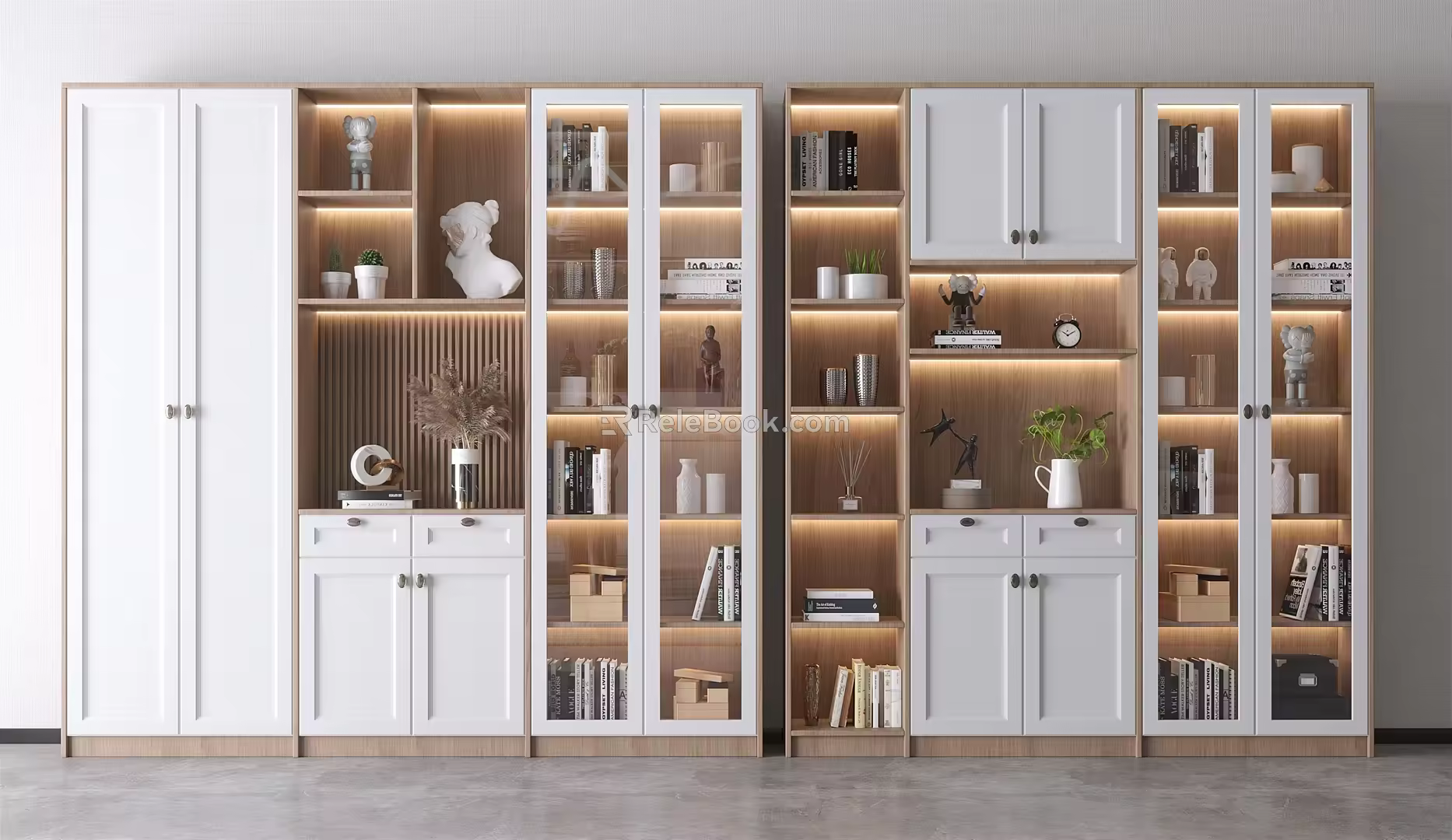 Nordic Bookcase 3d model