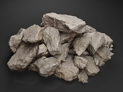 High Quality Natural Stone and Wood Materials for Home Decor Projects 3d model