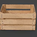 Industrial Wooden Crate Storage Equipment With Sturdy Slats And Transport Design