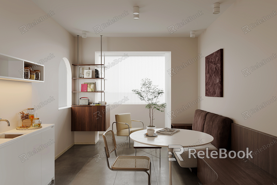 Simple Apartment Restaurant Modern Apartment model